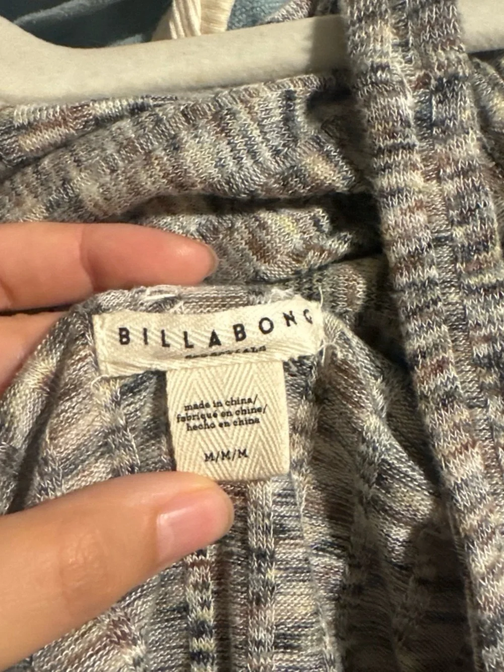 Billabong Gray Ribbed Scoop-Neck dress